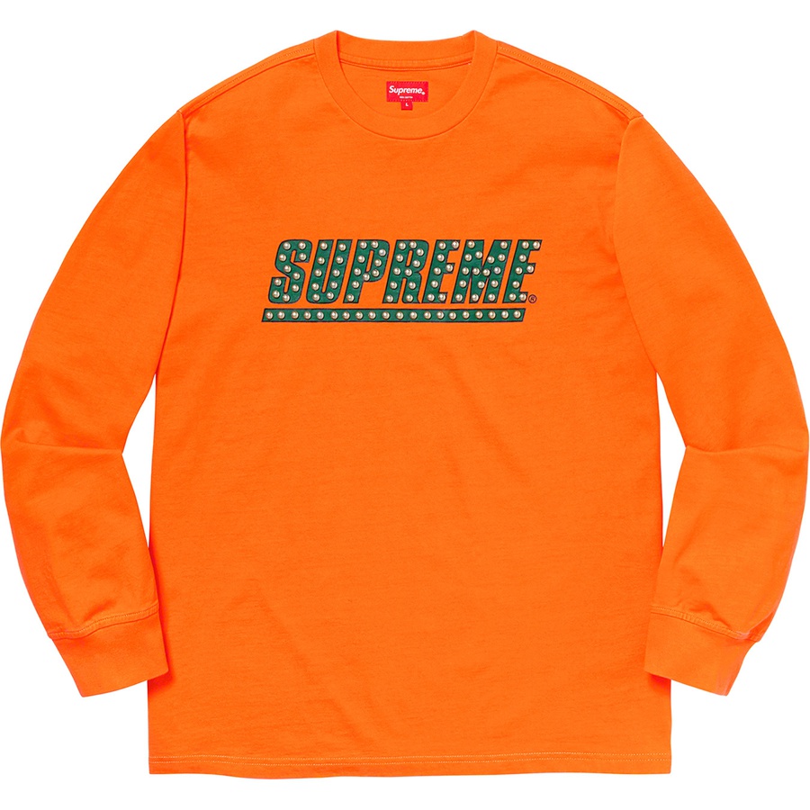 Buy Supreme Kaos Panjang Studded Oranye