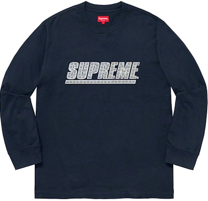Supreme Top de Manga Larga Navy con Tachuelas Buy Supreme Top de Manga Larga Navy con Tachuelas
