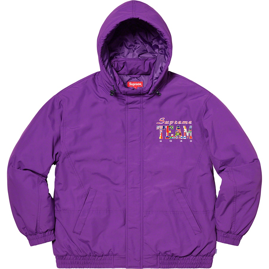 Supreme purple cheap jacket