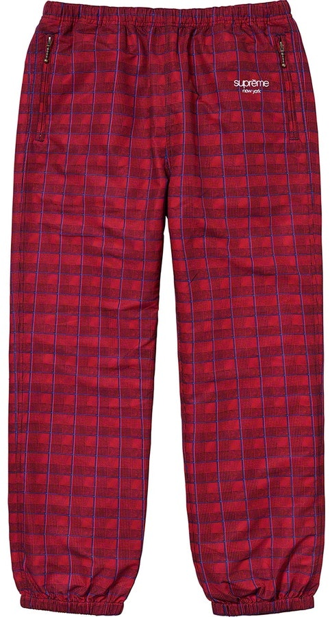 supreme-track-pant-red-glen-plaid
