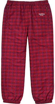 Supreme 红色格纹运动裤 Buy Supreme 红色格纹运动裤