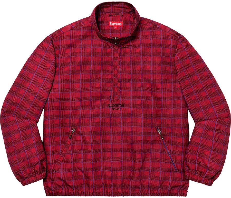 supreme-track-half-zip-pullover-s-s20-red-glen-plaid
