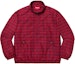 Buy Supreme 格纹红色半拉链套头衫 (SS20)