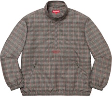 Supreme Track Half Zip Pullover (SS20) Tan Glen Plaid