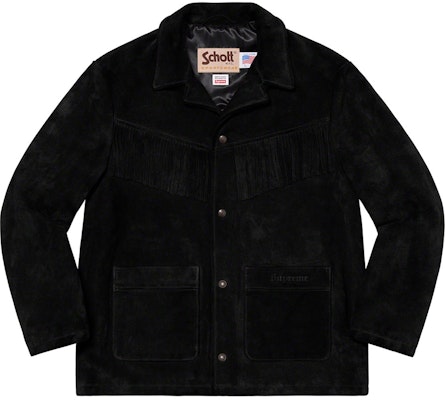 シュプリーム ショット スエードフリンジコート (黒)
Buy シュプリーム ショット スエードフリンジコート (黒)