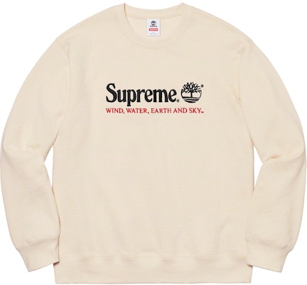 Supreme x Timberland Crewneck Natural Buy Supreme x Timberland Crewneck Natural