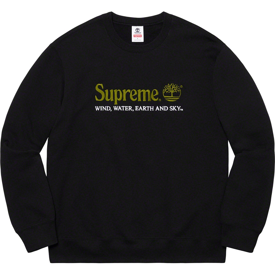 Supreme x Timberland Crewneck Black - Novelship