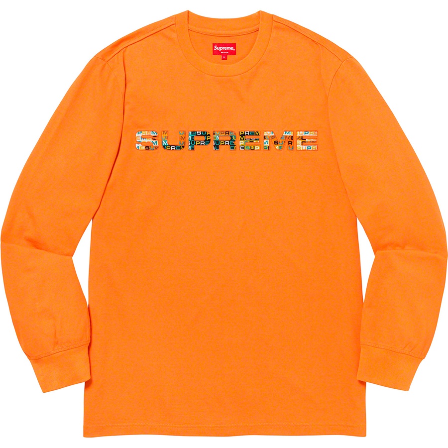 Supreme Meta Logo L/S Top Orange - Novelship