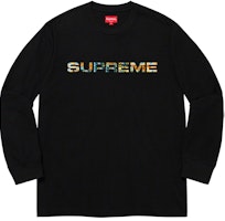 Supreme Meta Logo L/S Top Black Supreme Meta Logo L/S Top Black