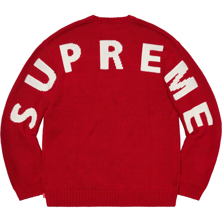 Supreme Back Logo Sweater Red - Novelship