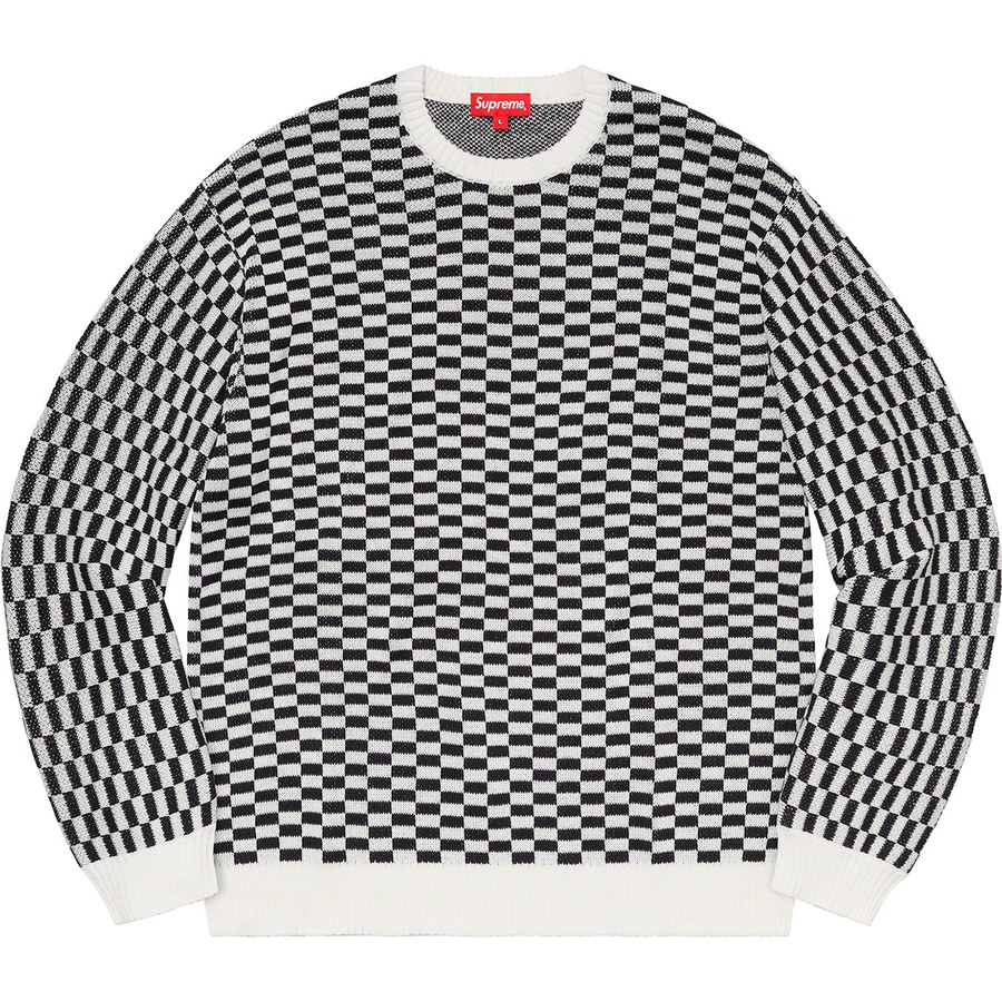 Supreme Back Logo Sweater Checkerboard - Novelship