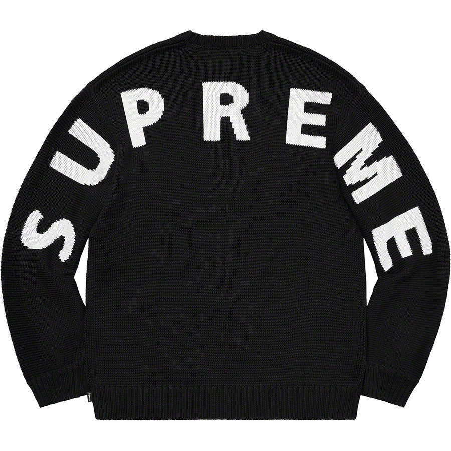 Supreme Back Logo Sweater Black - Novelship