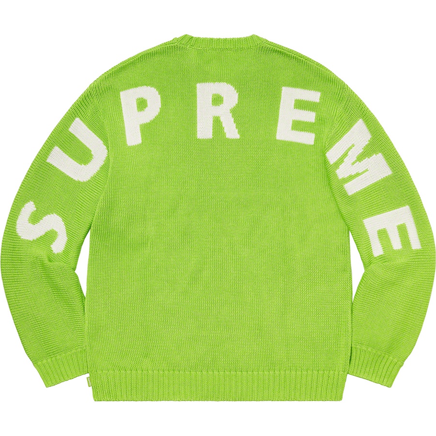 Supreme Back Logo Sweater Green - Novelship