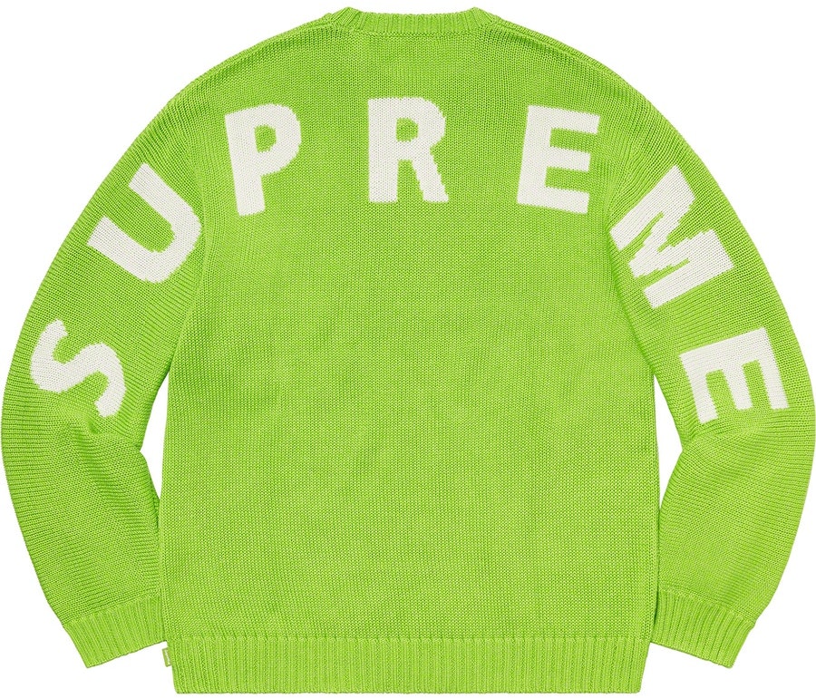 supreme-back-logo-sweater-green