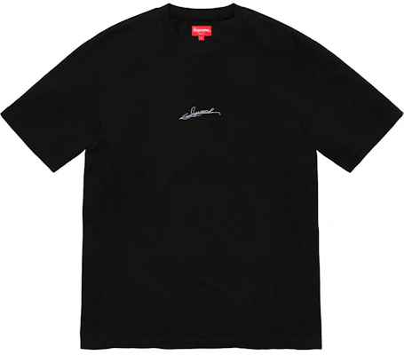 Supreme Signature S/S Top Black Buy Supreme Signature S/S Top Black