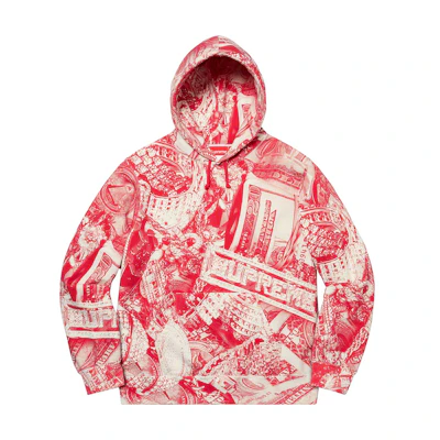 Supreme Bling Hooded Sweatshirt Red