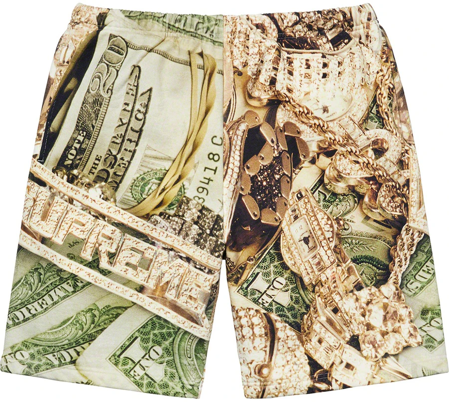 supreme-bling-sweatshort-green