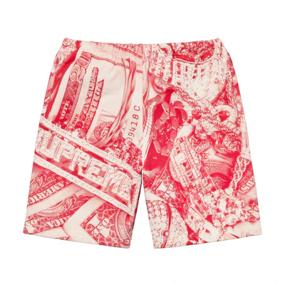 Supreme Bling Sweatshort Red