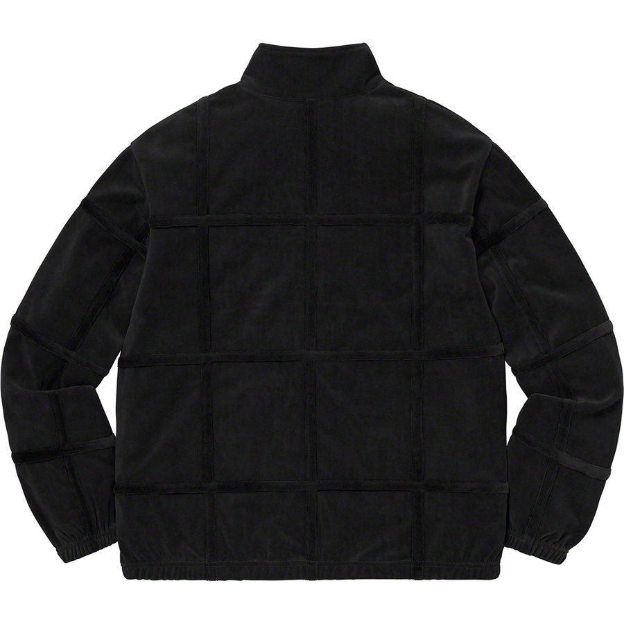 Supreme Grid Taping Velour Jacket Black - Novelship