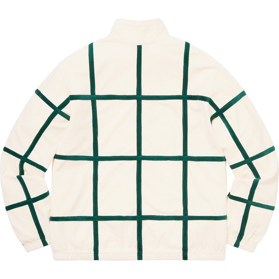 Supreme Grid Taping Velour Jacket Off White - Novelship