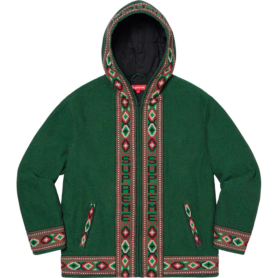 Supreme Woven Hooded Jacket Green - Novelship