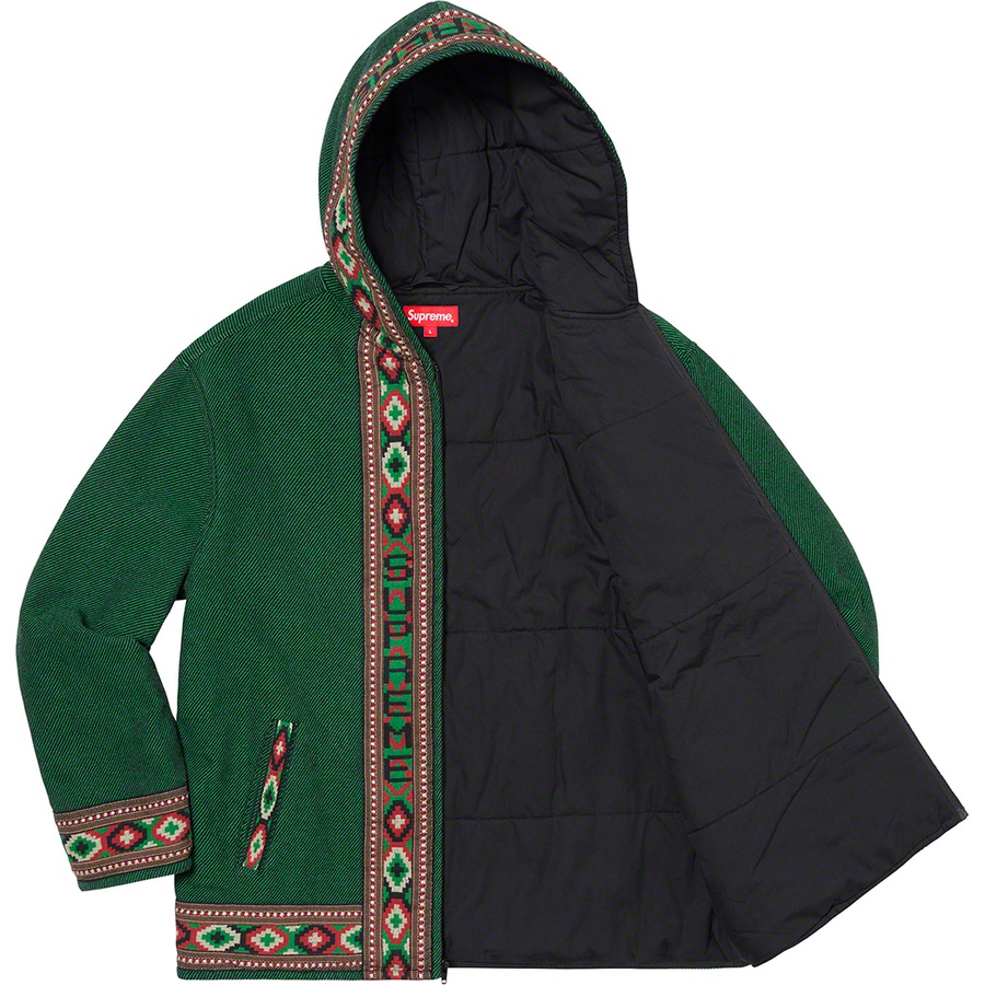 Supreme Woven Hooded Jacket Green - Novelship