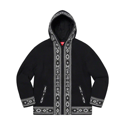 Supreme Woven Hooded Jacket Black