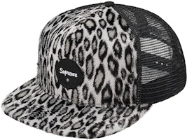 Supreme Leopard Mesh Back 5-Panel Black Supreme Leopard Mesh Back 5-Panel Black