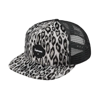 Supreme Leopard Mesh Back 5-Panel Black