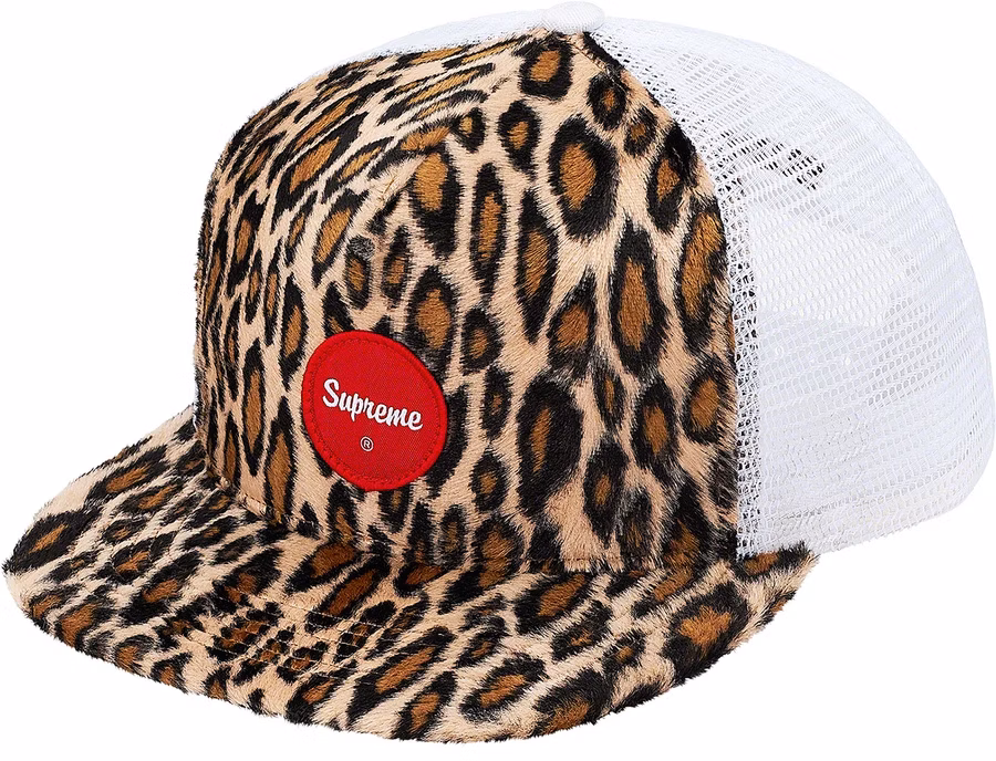 supreme-leopard-mesh-back-5-panel-white