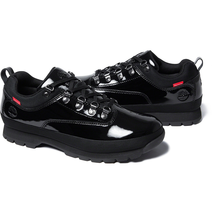 Supreme x Timberland Patent Leather Euro Hiker Low 'Black