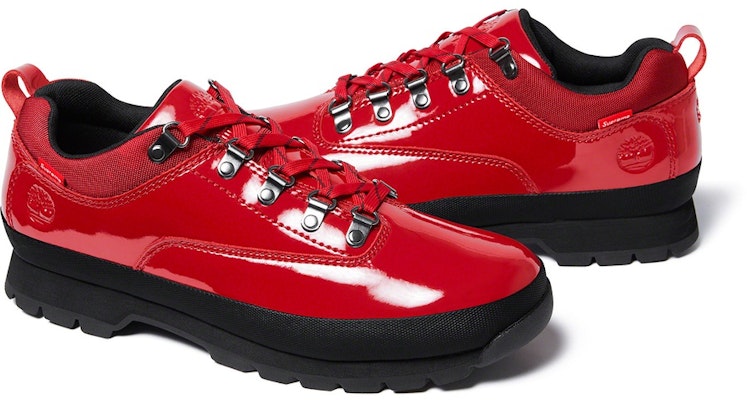 Supreme x Timberland Patent Leather Euro Hiker Low 'Red' TB0A2DJK Order Supreme x Timberland Patent Leather Euro Hiker Low 'Red' TB0A2DJK