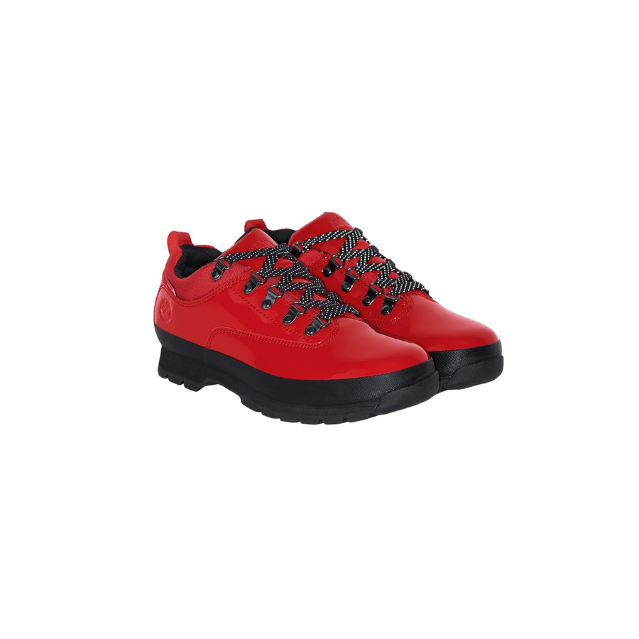 Supreme x Timberland Patent Leather Euro Hiker Low 'Red