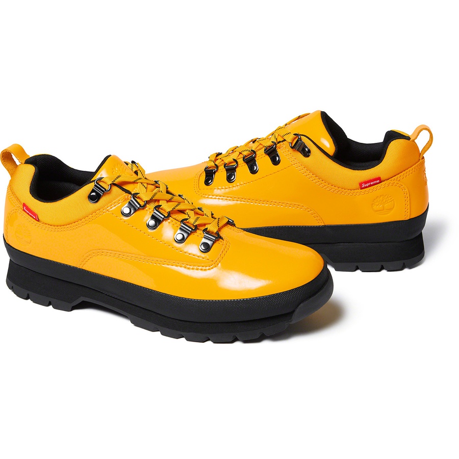 Supreme x Timberland Patent Leather Euro Hiker Low 'Yellow