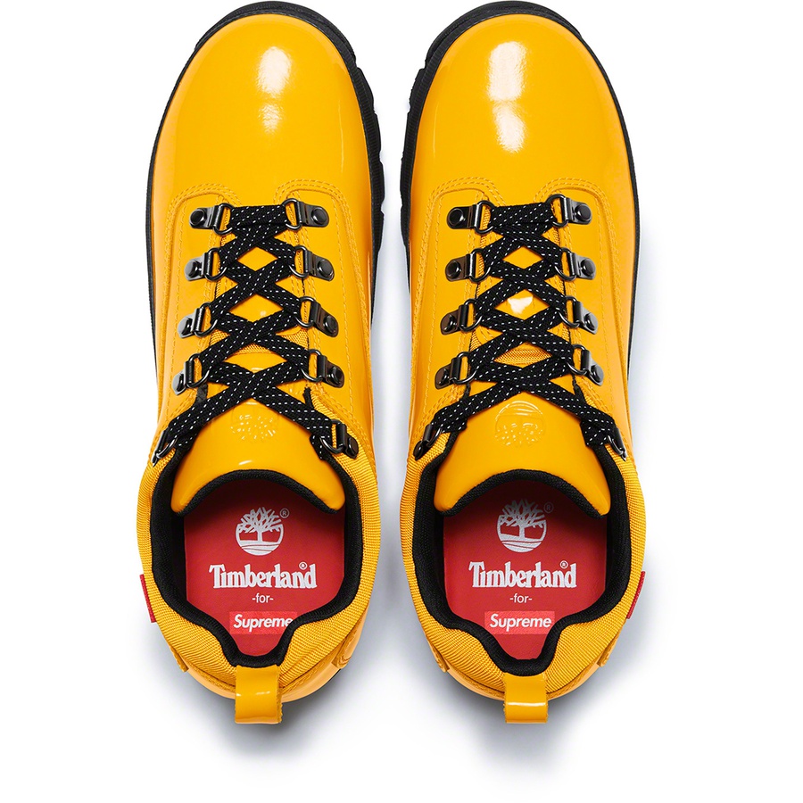 Supreme x Timberland Patent Leather Euro Hiker Low 'Yellow