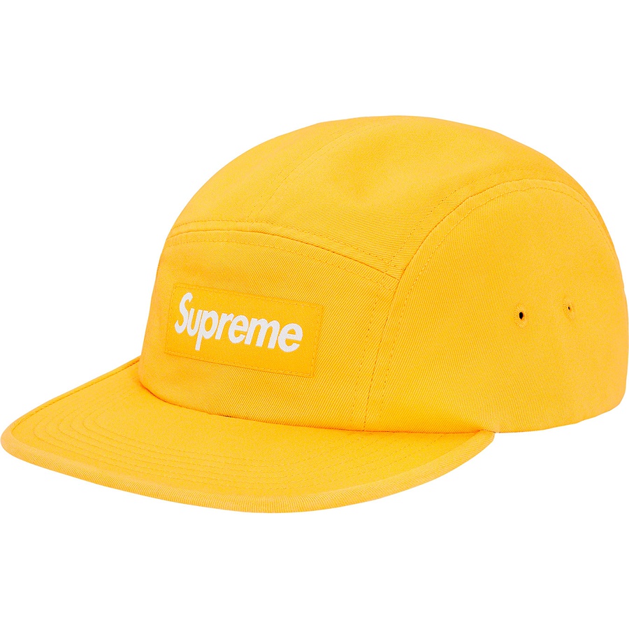 Supreme Washed Chino Twill Camp Cap (SS20) Yellow - Novelship