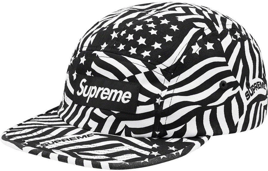 supreme-washed-chino-twill-camp-cap-s-s20-black-flags