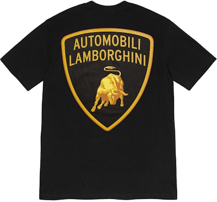 Supreme Automobili Lamborghini Tee Black Buy Supreme Automobili Lamborghini Tee Black