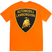 Supreme Automobili Lamborghini Tee Orange Supreme Automobili Lamborghini Tee Orange