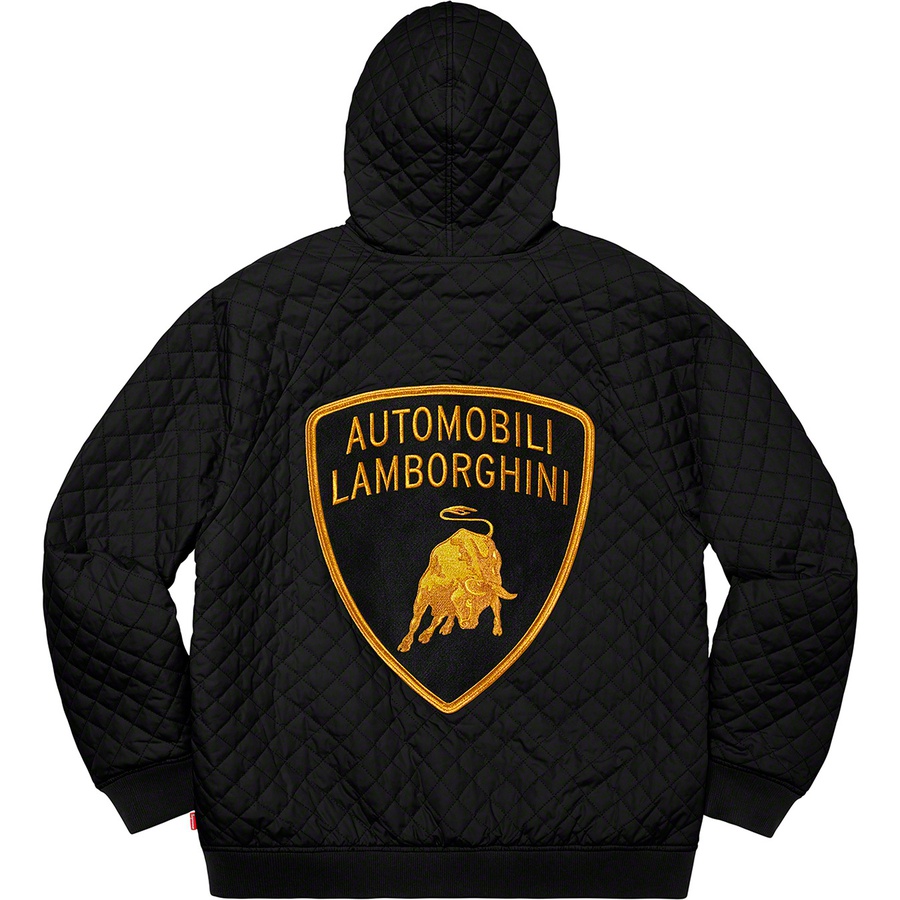 Supreme Automobili Lamborghini Hooded Work Jacket Black