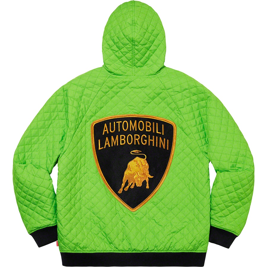 Supreme Automobili Lamborghini Hooded Work Jacket Lime - Novelship