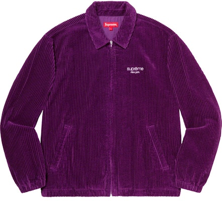 Supreme Jaket Harrington Wide Wale Corduroy Ungu Buy Supreme Jaket Harrington Wide Wale Corduroy Ungu