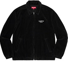 Supreme Wide Wale Corduroy Harrington Jacket Black Supreme Wide Wale Corduroy Harrington Jacket Black