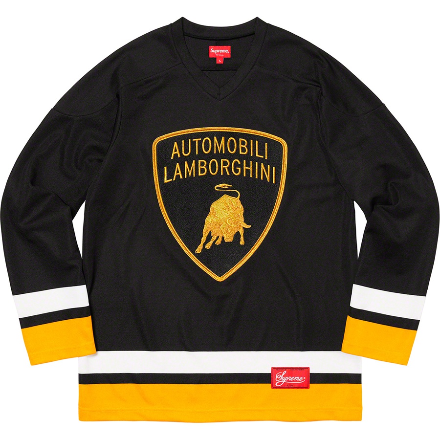 Supreme Automobili Lamborghini Hockey Jersey Black - Novelship