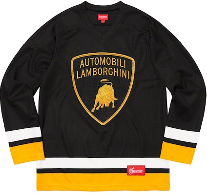 Supreme Automobili Lamborghini 黑色冰球球衣 Buy Supreme Automobili Lamborghini 黑色冰球球衣