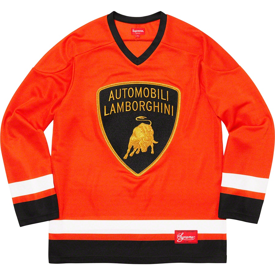 Supreme Automobili Lamborghini Hockey Jersey Orange