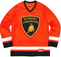 Supreme Automobili Lamborghini Hockey Jersey Orange Supreme Automobili Lamborghini Hockey Jersey Orange