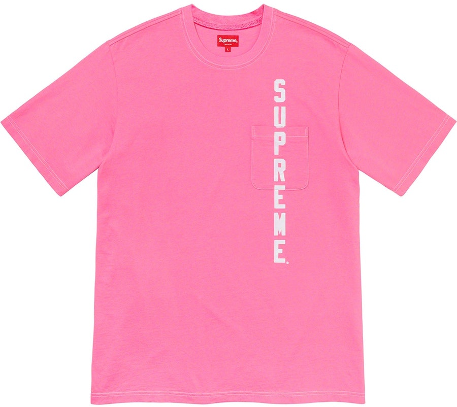 supreme-contrast-stitch-pocket-tee-pink