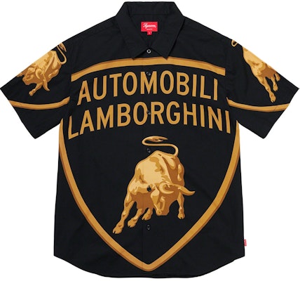 Supreme Automobili Lamborghini S/S Shirt Black Buy Supreme Automobili Lamborghini S/S Shirt Black