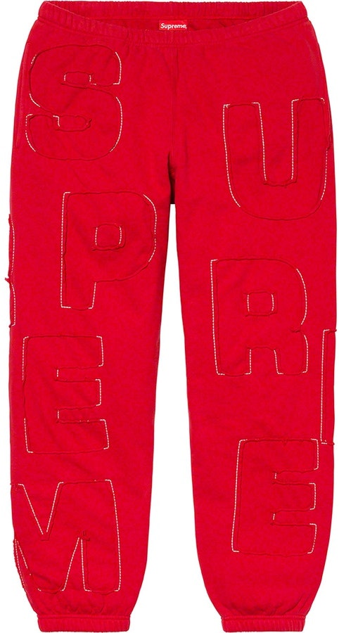supreme-cutout-letters-sweatpant-red